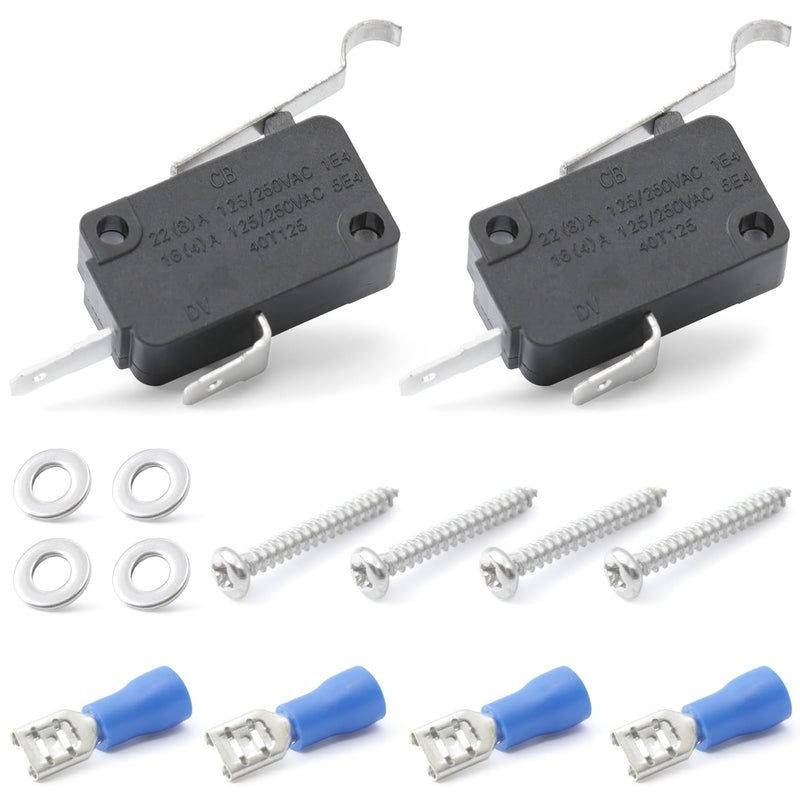 Mhrxusd 2Pcs 80629 Neutral/Reverse Safety Switch Replacement for B&M Automatic Shifters, with Crimp Terminals Screws - Image 1